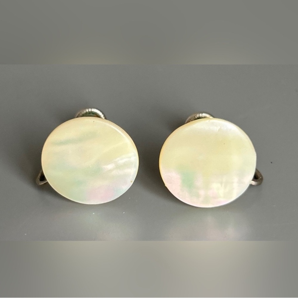 Vintage Mother of Pearl Earrings